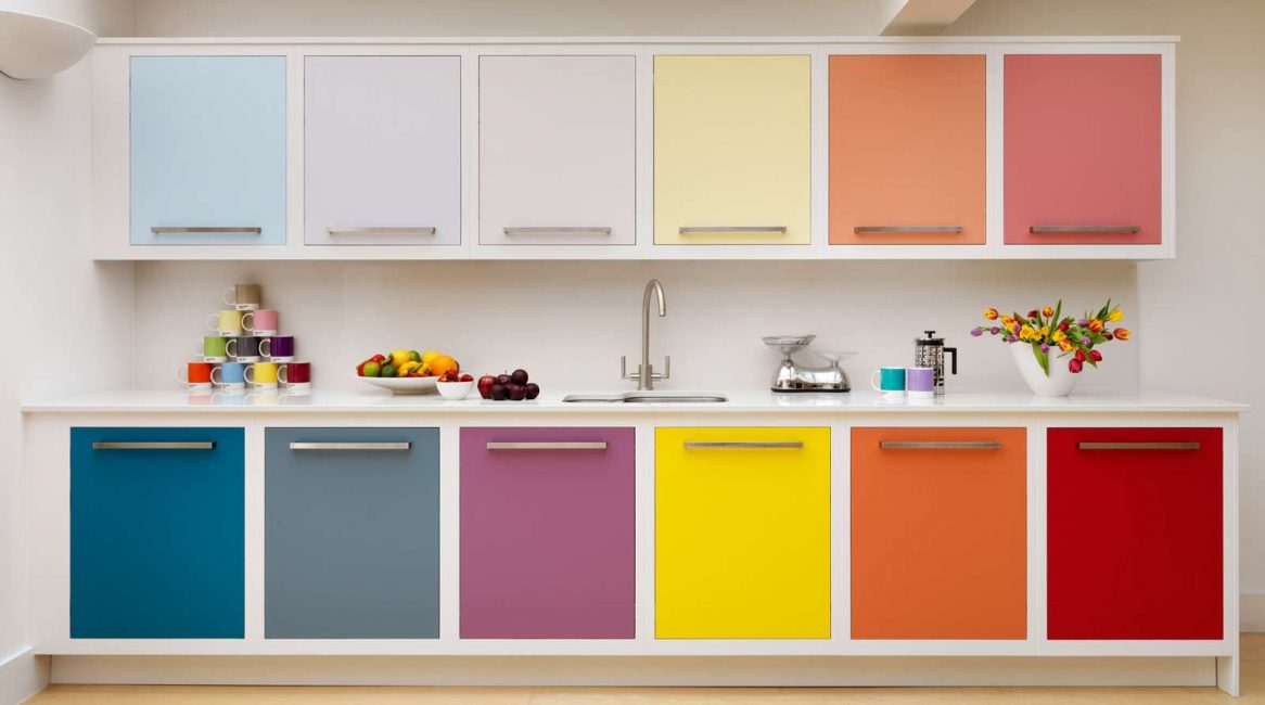A impressão criada pelo interior depende da gama de cores utilizada.