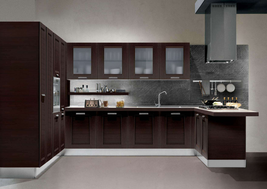 O interior do estilo wenge é, acima de tudo, um pedido de estatuto