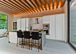 Teto de madeira com vigas decorativas: 165+ (Foto) design e decoração