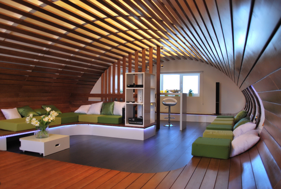Decoração de teto criativo