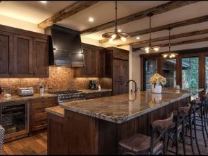 Teto de madeira com vigas decorativas: 165+ (Foto) design e decoração