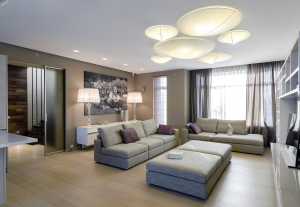 O design interior da moradia em estilo moderno: 155+ (foto) projetos para a sala de estar, cozinha, pátio