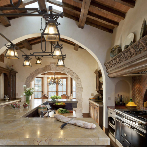 Interior da cozinha com um nicho: Nós decoramos o espaço da cozinha corretamente (na parede, sob a janela, no canto)