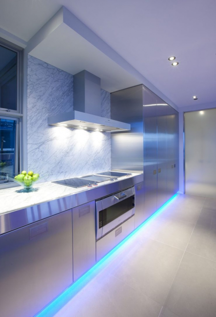 Usando luz neon