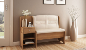 Os tipos mais práticos de banquetas para o corredor: com prateleiras, assento e cabide! 215+ (Photo) Exemplos de design