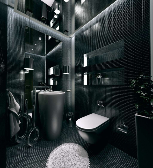 Adicione um pouco de mosaico em preto