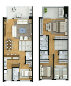 O design interior da moradia em estilo moderno: 155+ (foto) projetos para a sala de estar, cozinha, pátio