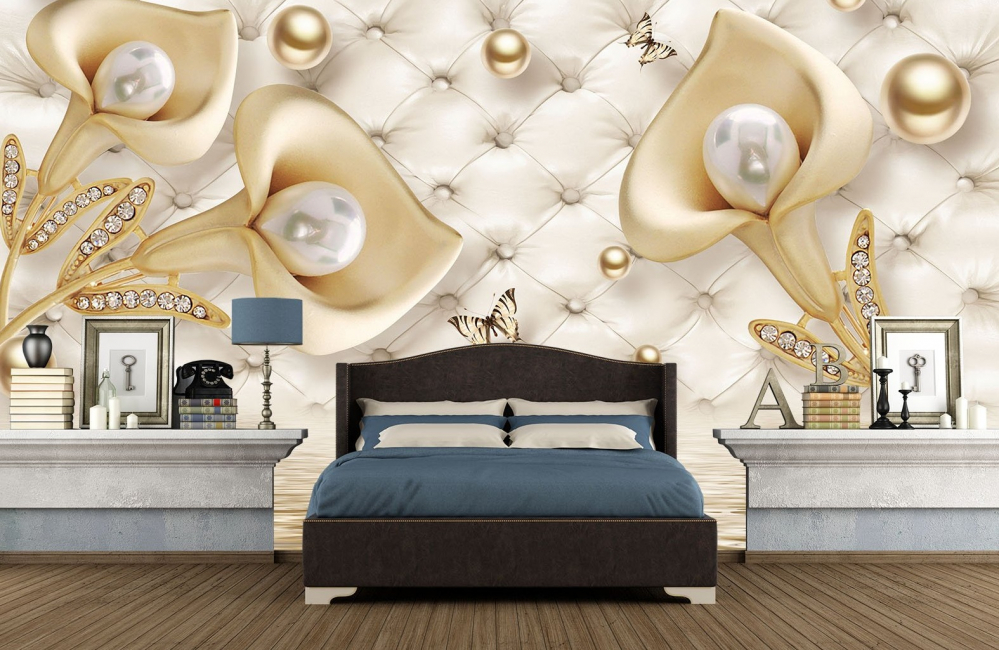 Papel fotográfico com gotas de ouro