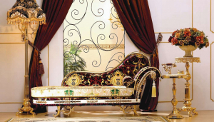 Cor dourada no interior - Design elegante entre luxo e luxo (205+ Foto de cozinha, quarto, sala de estar)