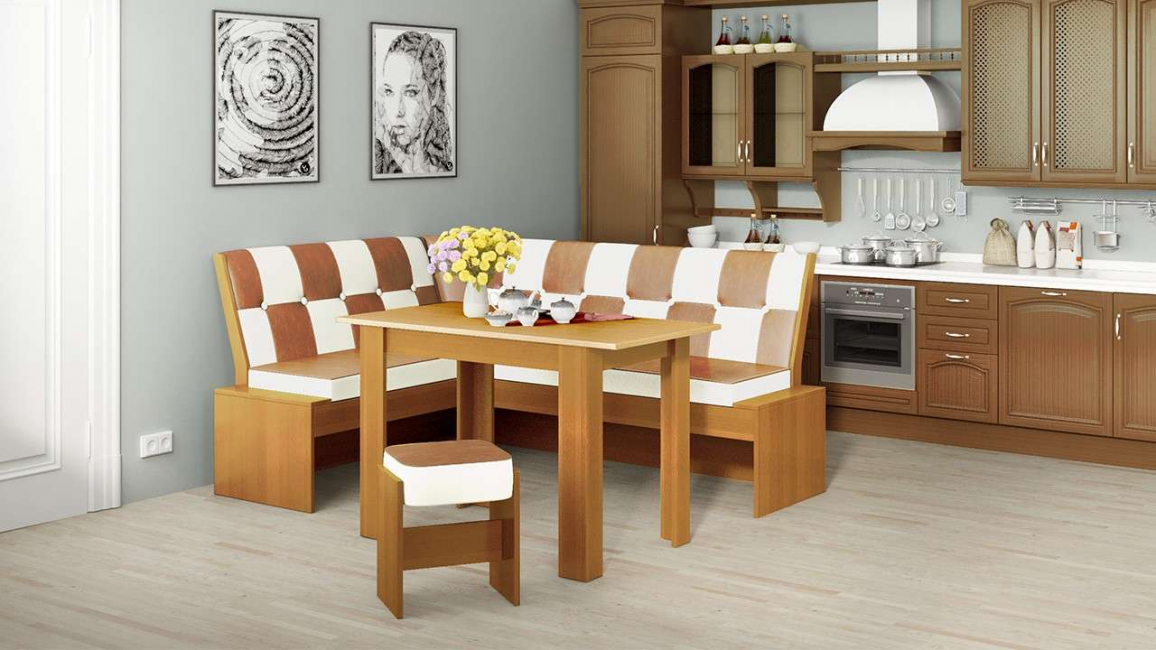 Escolhemos a mesa de acordo com o gosto e para que ela se encaixe no interior escolhido.