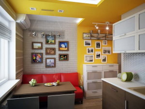 O conforto começa com uma kitchenette: mais de 140 Ideias Fotográficas para a cozinha (pequena, esquina, com um local para dormir)