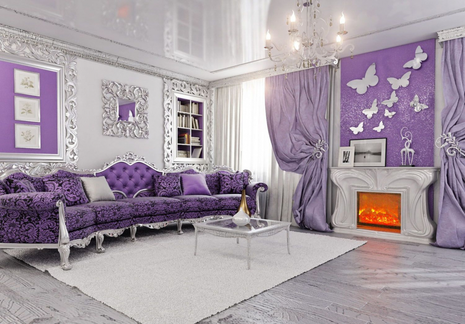 Interior lavanda delicada