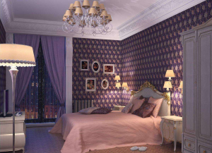 Papel de parede cor lilás na concepção da sala de estar, quarto e outros quartos. Combinações e combinações bem sucedidas (mais de 90 fotos)