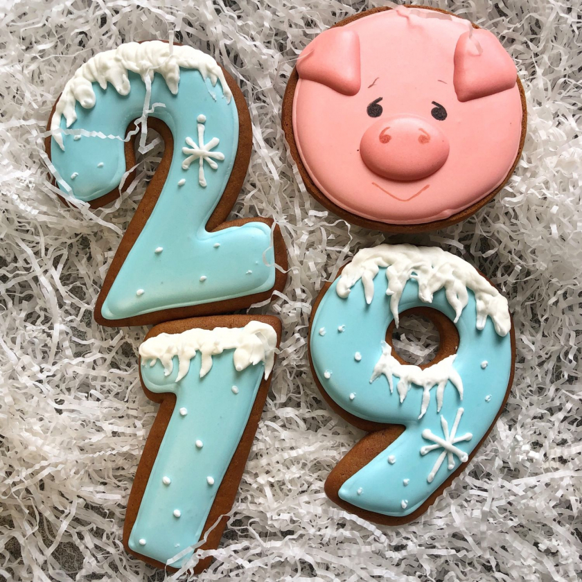 Tons da celebração de Ano Novo: mais de 120 (fotos) da paleta de 2019. Conhecemos ano brilhante, bonito e original do Porco Amarelo