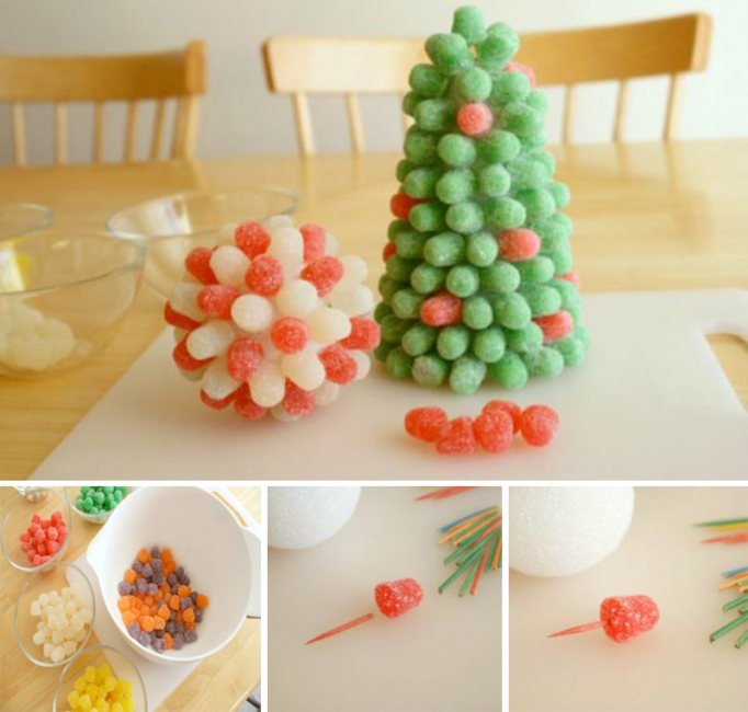 Árvore de Natal doce marmelada