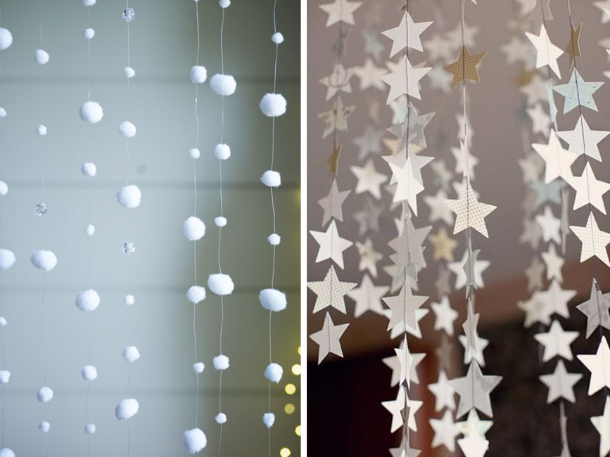 Guirlandas de papel para decoração