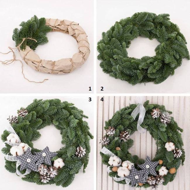 Idéias legais com as próprias mãos: Decorações na porta para todas as ocasiões (80 + Foto). Design sazonal e temático (+ Avaliações)