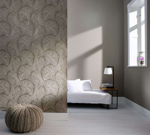 Papel de parede com serigrafia - uma obra de arte em um interior. Design exclusivo de seda 125+ Photo