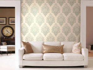 Papel de parede com serigrafia - uma obra de arte em um interior. Design exclusivo de seda 125+ Photo