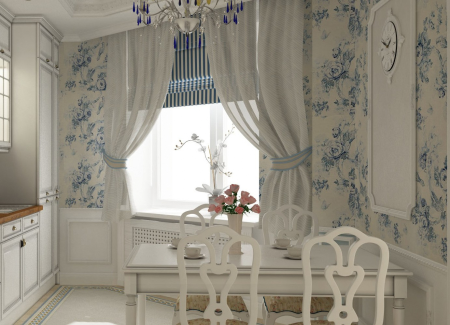 Papel de parede estilo Provence - fácil e de bom gosto
