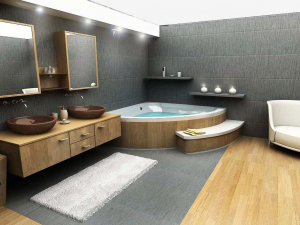 Características do design de uma banheira com hidromassagem no interior da casa e apartamento (120 + Foto). Luxo acessível com benefícios para a saúde. O que você precisa saber?
