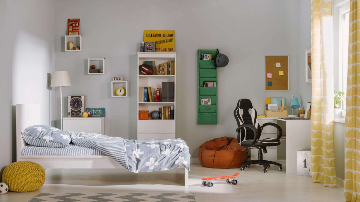 Dê ao seu filho a liberdade de projetar seu quarto.