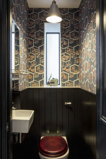 235 + Design Fotos em cores escuras: Dark or Cozy? Excepcionalmente elegante e moderno interior (quarto, sala, cozinha, banheiro)