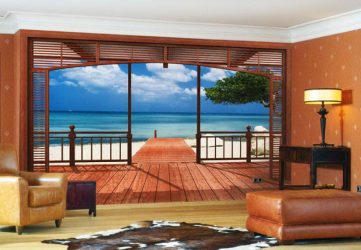 Como olhar o papel de parede de foto 3D na parede: mais de 225 fotos de interiores incríveis