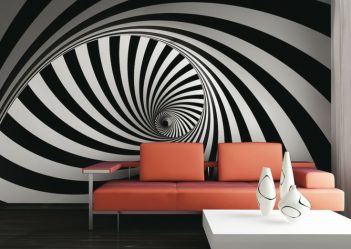 Como olhar o papel de parede de foto 3D na parede: mais de 225 fotos de interiores incríveis