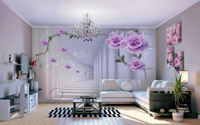 Como olhar o papel de parede de foto 3D na parede: mais de 225 fotos de interiores incríveis