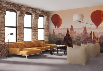 Como olhar o papel de parede de foto 3D na parede: mais de 225 fotos de interiores incríveis