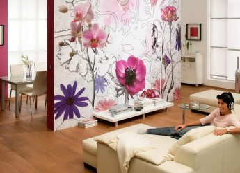 Como olhar o papel de parede de foto 3D na parede: mais de 225 fotos de interiores incríveis
