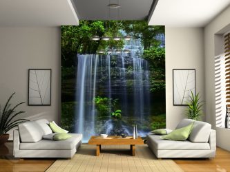 Como olhar o papel de parede de foto 3D na parede: mais de 225 fotos de interiores incríveis