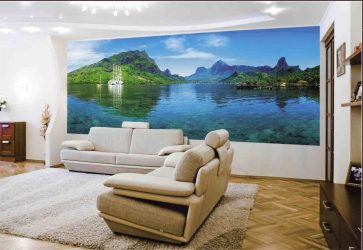 Como olhar o papel de parede de foto 3D na parede: mais de 225 fotos de interiores incríveis