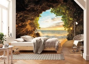 Como olhar o papel de parede de foto 3D na parede: mais de 225 fotos de interiores incríveis