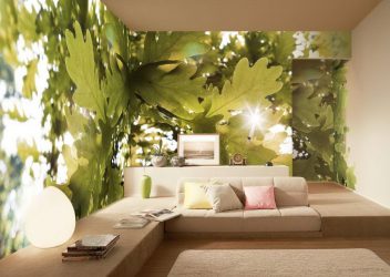 Como olhar o papel de parede de foto 3D na parede: mais de 225 fotos de interiores incríveis