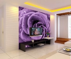 Como olhar o papel de parede de foto 3D na parede: mais de 225 fotos de interiores incríveis