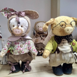 Artesanato original para o ano de 2019 do Porco Amarelo (65+ fotos). 6 oficinas incríveis de bricolagem com várias técnicas (de feltro, macarrão, massa de sal) + Avaliações