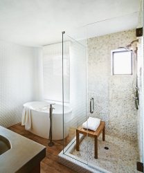 Azulejo branco - Criando um design espetacular. 300+ (foto) Acabamentos interiores