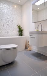 Azulejo branco - Criando um design espetacular. 300+ (foto) Acabamentos interiores