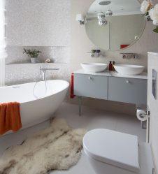 Azulejo branco - Criando um design espetacular. 300+ (foto) Acabamentos interiores