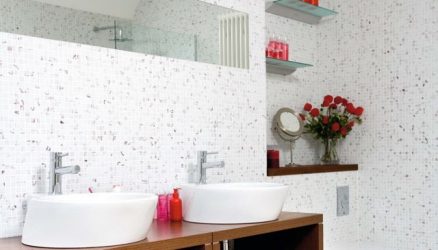 Azulejo branco - Criando um design espetacular. 300+ (foto) Acabamentos interiores