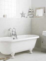 Azulejo branco - Criando um design espetacular. 300+ (foto) Acabamentos interiores