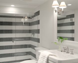 Azulejo branco - Criando um design espetacular. 300+ (foto) Acabamentos interiores