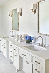 Azulejo branco - Criando um design espetacular. 300+ (foto) Acabamentos interiores
