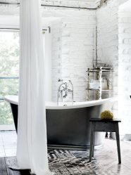 Azulejo branco - Criando um design espetacular. 300+ (foto) Acabamentos interiores