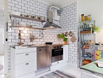 Azulejo branco - Criando um design espetacular. 300+ (foto) Acabamentos interiores