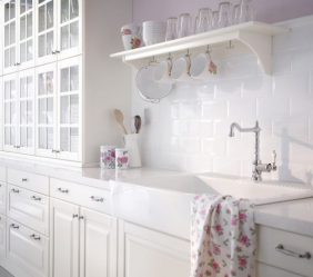 Azulejo branco - Criando um design espetacular. 300+ (foto) Acabamentos interiores