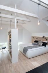 Quarto de design em estilo moderno (125 + fotos) - Cortinas brancas / papel de parede / guarda-roupa. Como não exagerar com uma escolha?