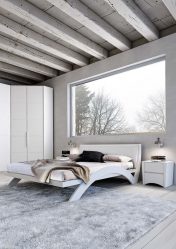 Quarto de design em estilo moderno (125 + fotos) - Cortinas brancas / papel de parede / guarda-roupa. Como não exagerar com uma escolha?